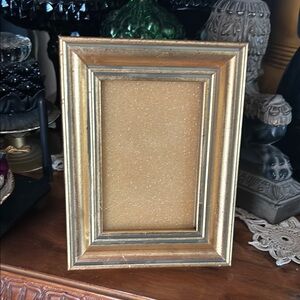 Vintage Gold Wood Easel Back Frame